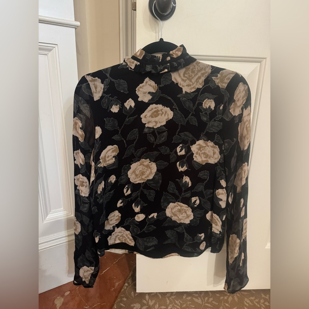 Ganni floral blouse